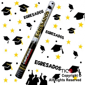 LANZAPAPELITOS 60 CM EGRESADOS x 1